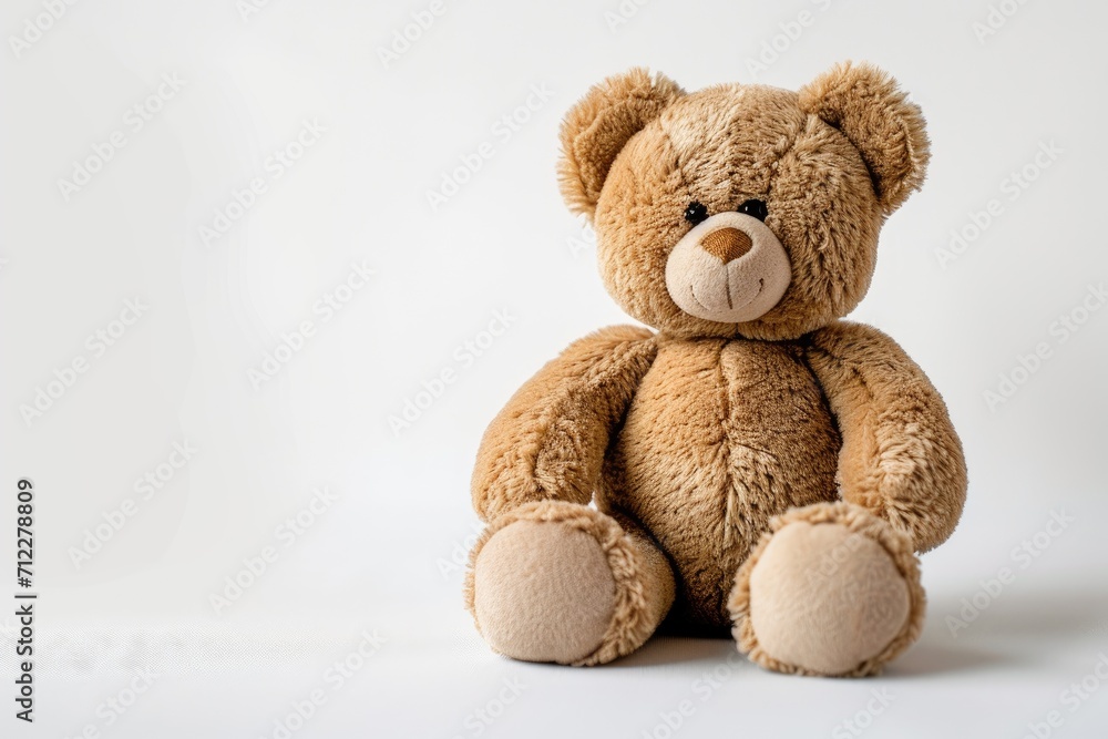 Obraz premium White background with a plush toy