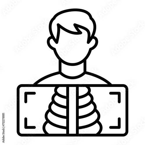   Radiology line icon