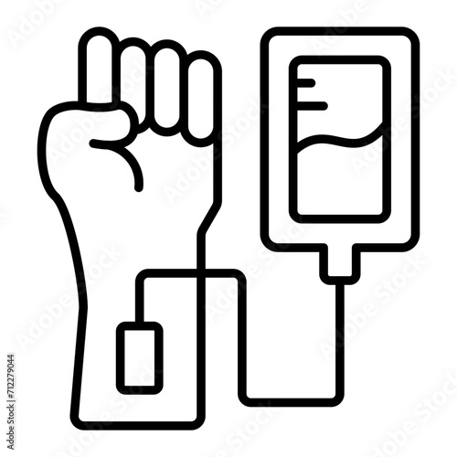   Blood Transfusion line icon
