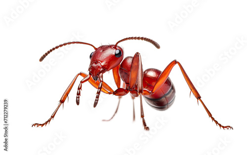 Red Hot Fire Ants on Transparent Background