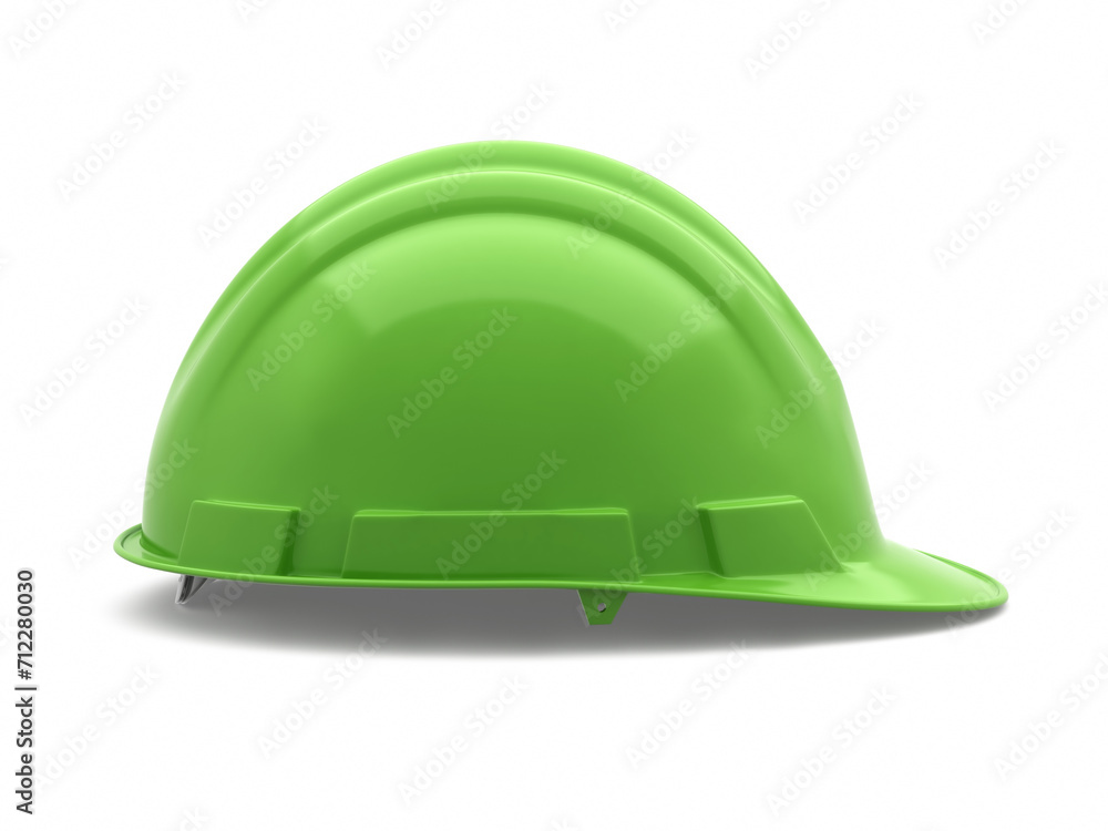 Fototapeta premium Safety Helmet green (isolated on white and clipping path) 