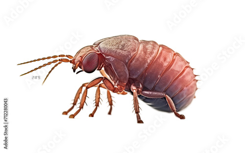 Flea insect on Transparent Background © momina