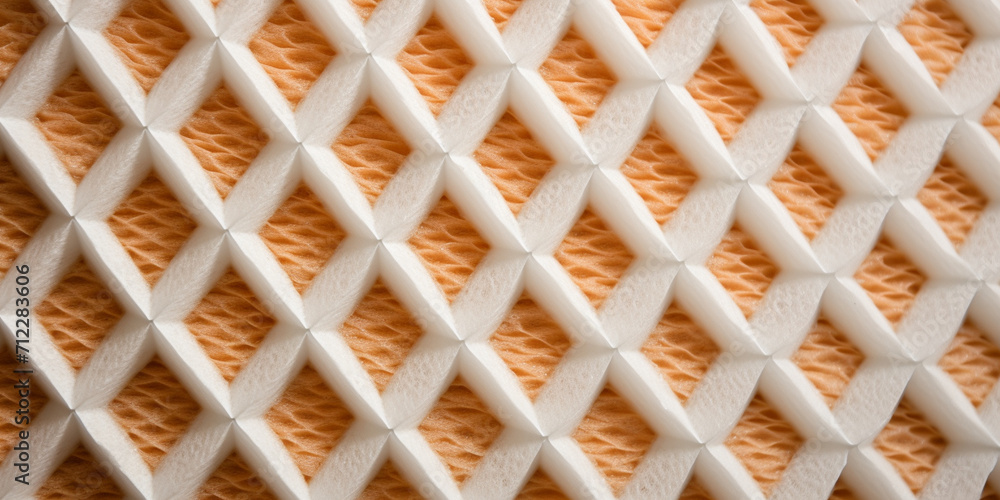 Fototapeta premium Mesh net plastic texture Steel mesh background. Blurred of bamboo wall for abstract.