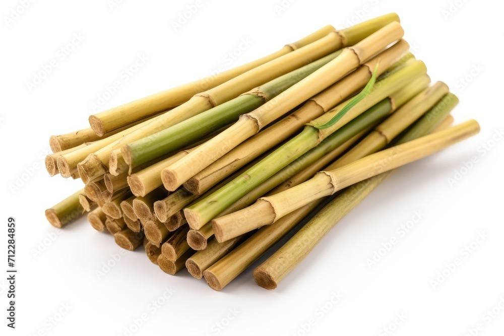 White background showcasing bamboo sticks White background showcasing bamboo sticks