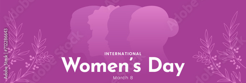 International Womens Day concept design. March 8. Text happy women's day. Vector illustration