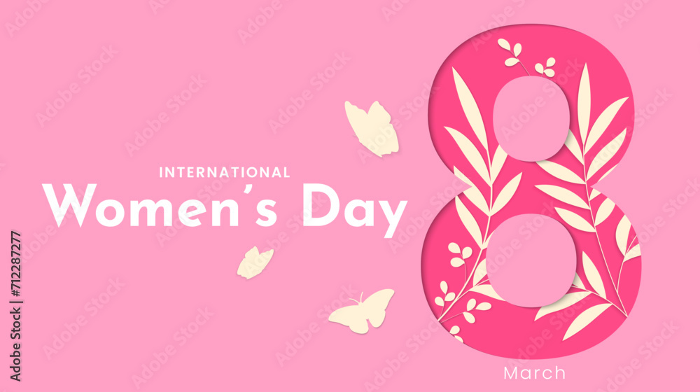 International Women's Day. March 8. Women's day greeting card design. Vector illustration International Women's Day. March 8. Women's day greeting card design. Vector illustration