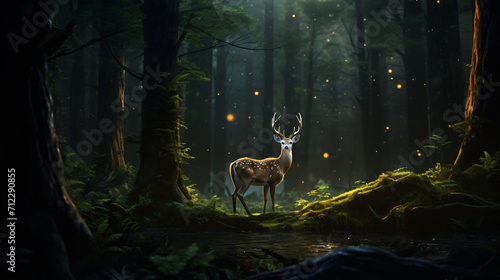 Night in the forest © Black