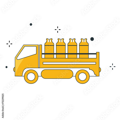 Propane Installation Vector Illustration Icon Design