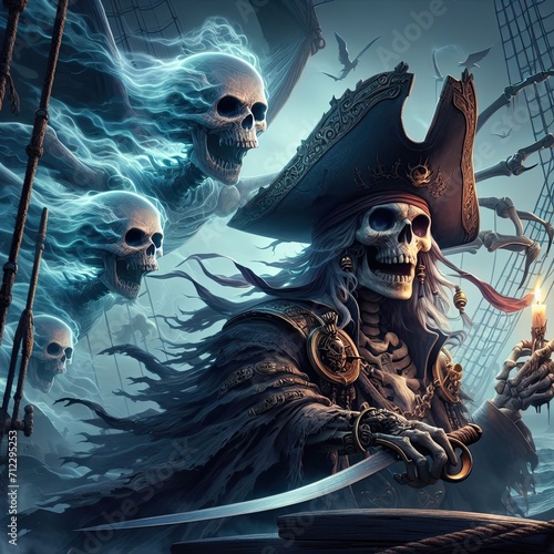 halloween witch with a broom