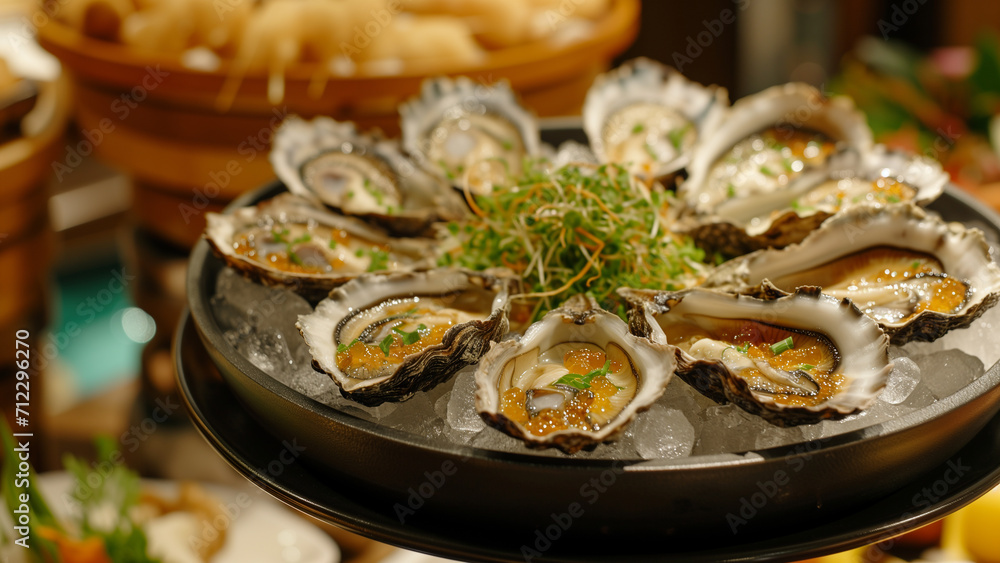 Luxury Feast: Abalone Highlight at Gourmet Buffet