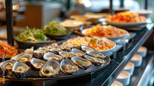 Luxury Feast: Abalone Highlight at Gourmet Buffet © 대연 김