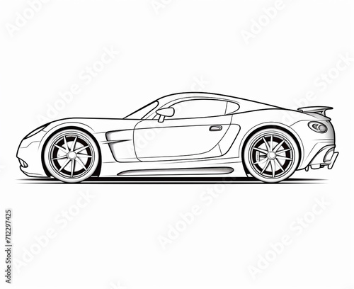 Sport car coloring page for kids transportation coloring pages printables car