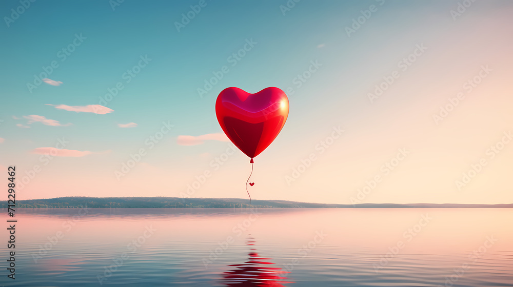 Fototapeta premium Romantic heart-shaped Valentine's Day background, symbolizing Valentine's Day, wedding, love