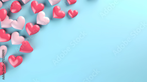 Romantic heart-shaped Valentine's Day background, symbolizing Valentine's Day, wedding, love