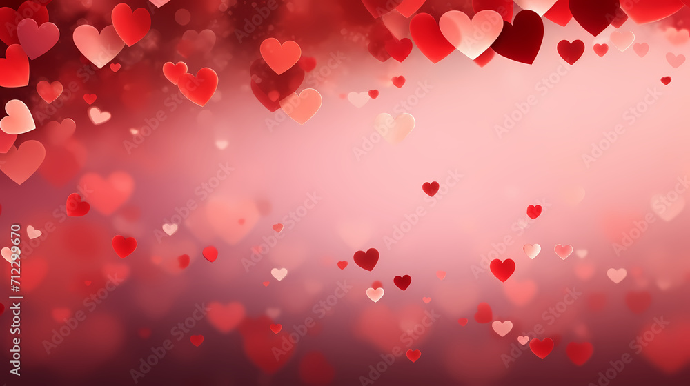 Valentine's Day, love and romance background, background with heart shapes Valentine's Day, love and romance background, background with heart shapes