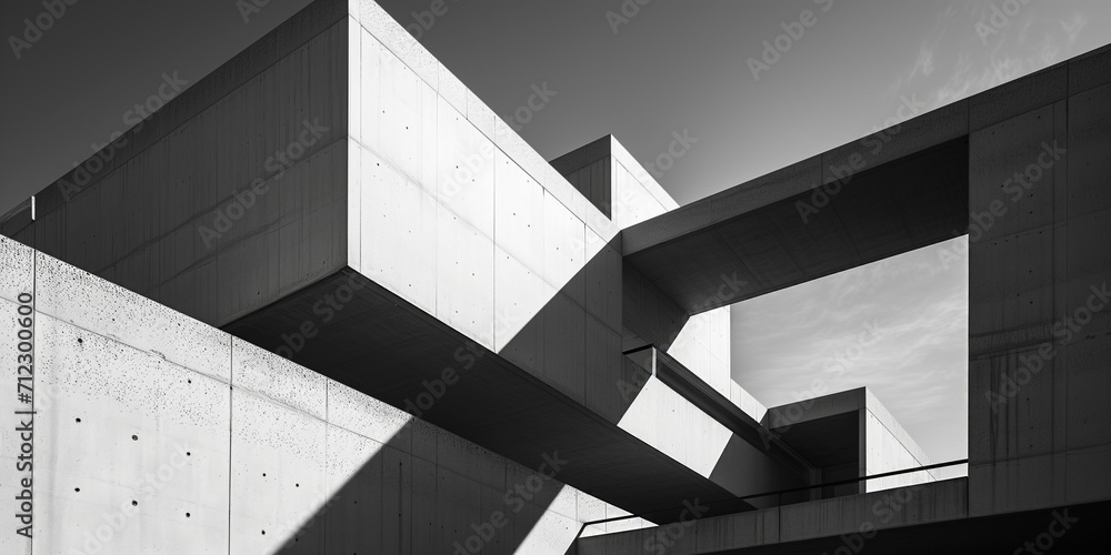 Obraz premium modern geometric architectural forms