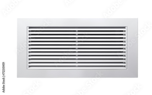 Simple White Side Vent Isolated On Transparent Background