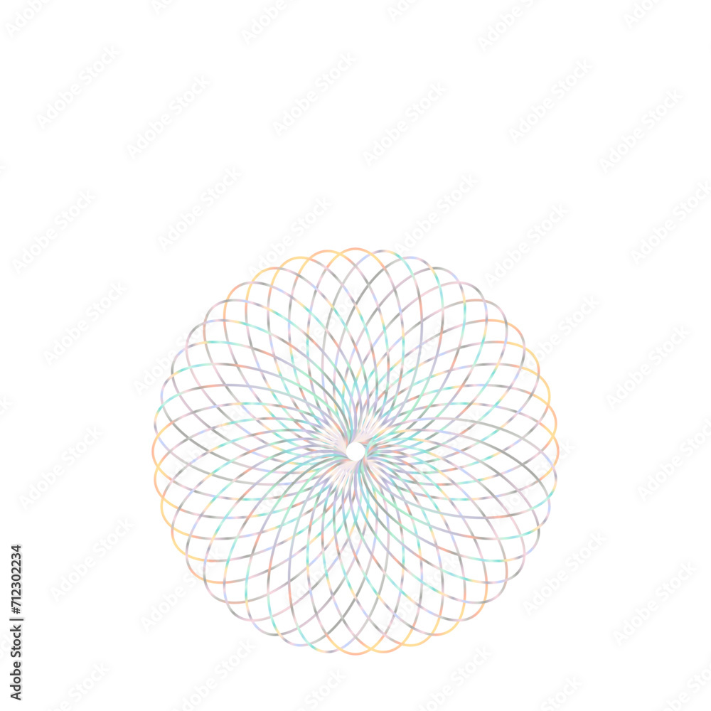 An abstract cut out transparent iridescent oval gradient star shape futuristic pattern design element. An abstract cut out transparent iridescent oval gradient star shape futuristic pattern design element.