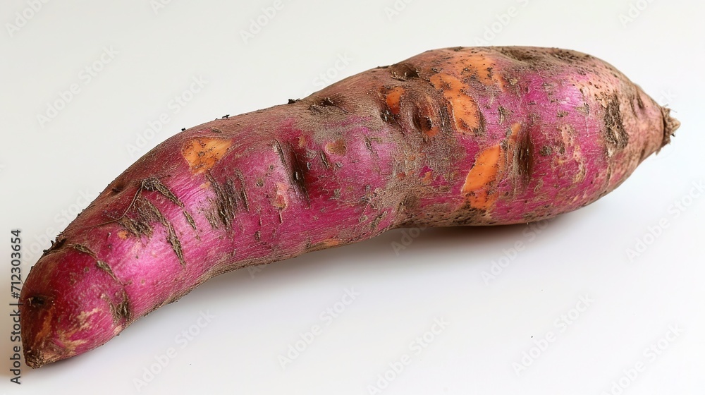 sweet potato isolated on white background sweet potato isolated on white background