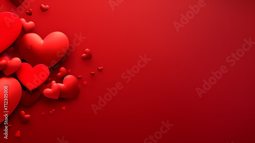 Valentine s Day background with hearts  love and romance background