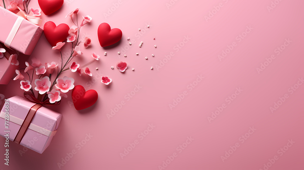 Vibrant Valentine's Day background, hearts background Vibrant Valentine's Day background, hearts background