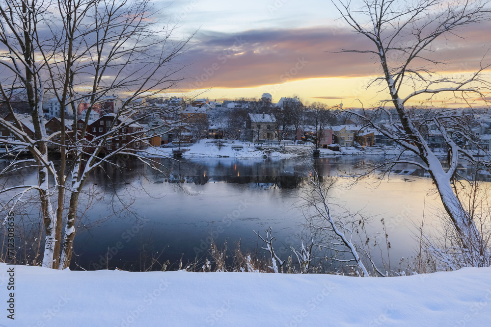 Fototapeta premium Winter in Trondheim, Norway