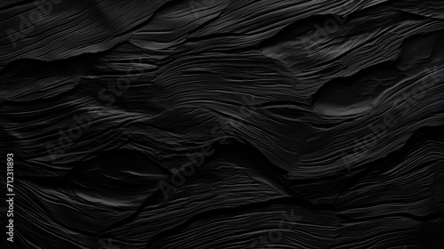 Fond d'un mur noir, texturé et matière. Ambiance sombre. Arrière-plan pour conception et création graphique. © FlyStun