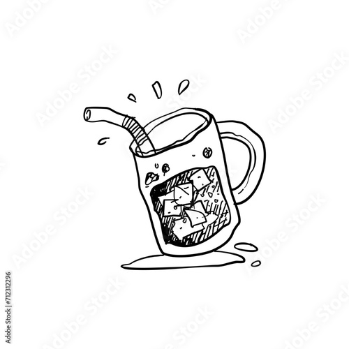Doodle ice tea