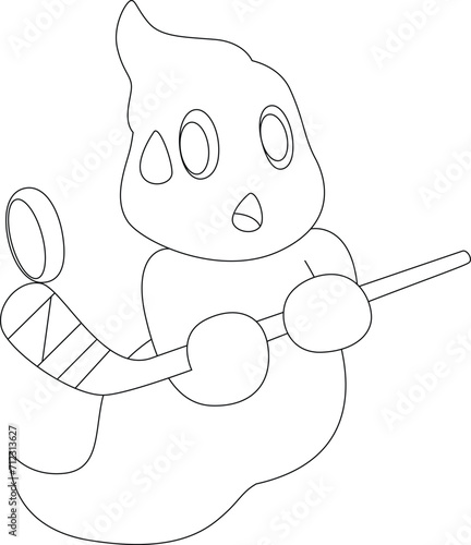 Photography Ghost Ice hockey Ice hockey stick Sports Vector Graphic Art Illustration