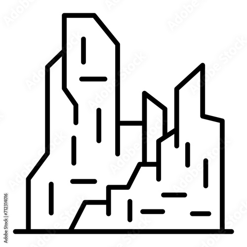   Plateau line icon