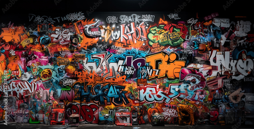 Naklejka premium graffiti on wall