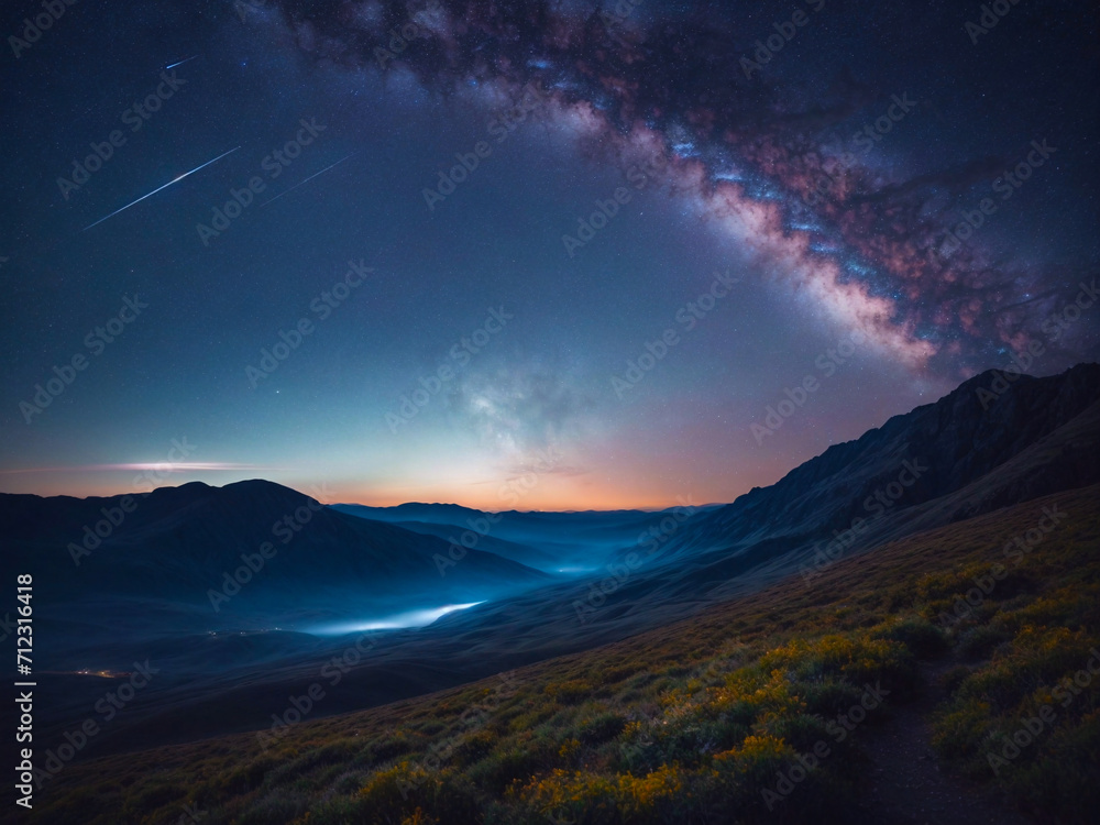 A Surreal night Sky, AI Generative