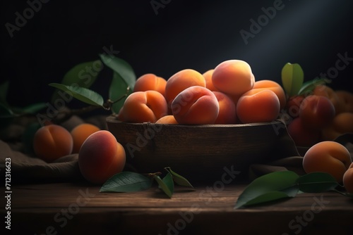 Juicy Apricots in Stunning 8K Resolution: A Feast for the Eyes and the Taste Buds, Apricots, 8K, Fruits, High Resolution, Fresh Produce, Healthy Eating, Vibrant Colors,