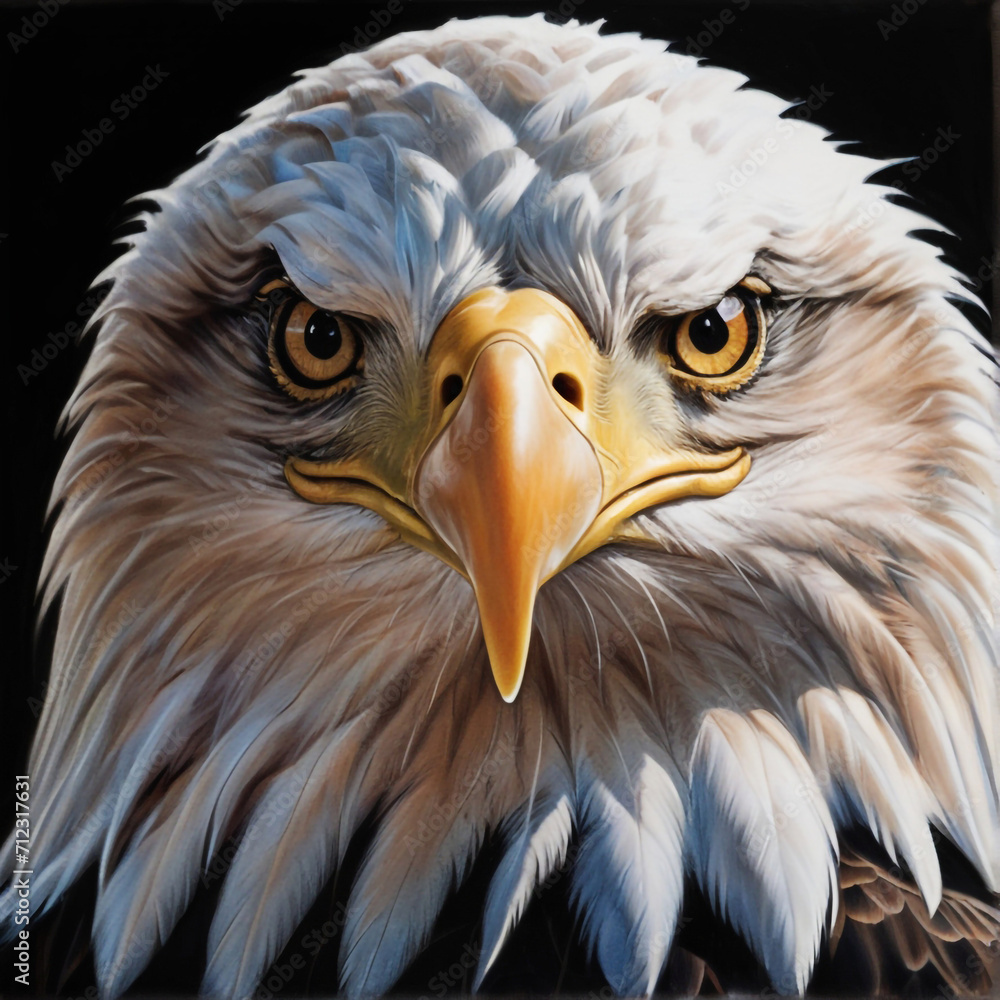 Fototapeta premium Bald eagle. Ai generative