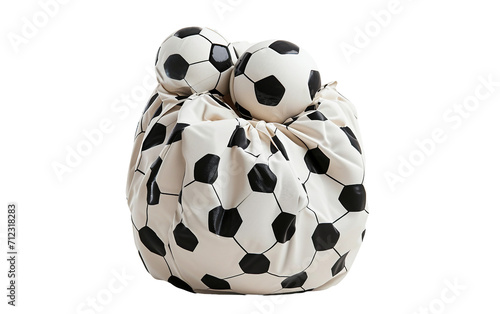 The Convenience of a Soccer Ball Bag On Transparent Background.