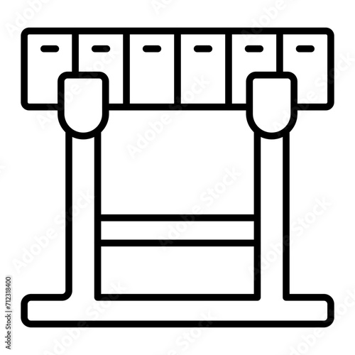   Hurdle line icon