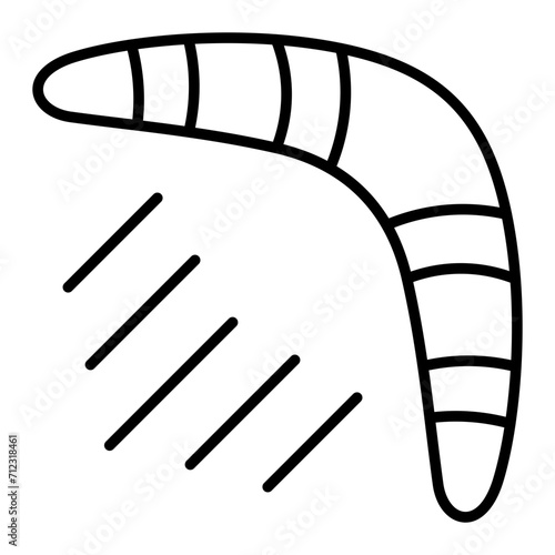   Boomerang line icon