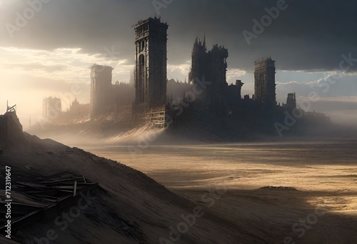 Apocalyptic Aftermath: Ruins of a Nuclear Wasteland
