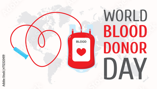 Blood Donor Day vector poster
