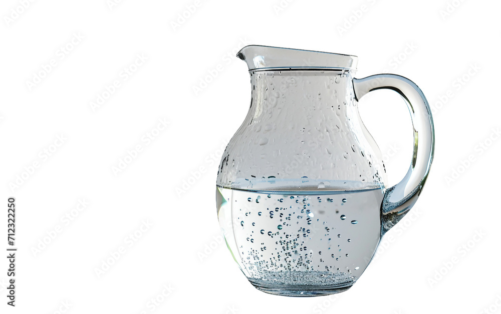 Sleek Water Pitchers for Everyday Refreshment On Transparent Background.