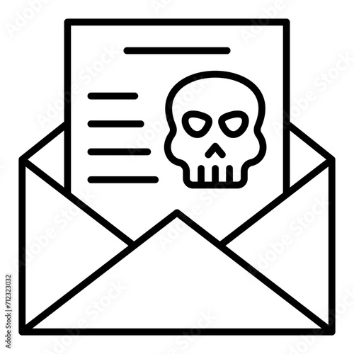   Blackmail line icon