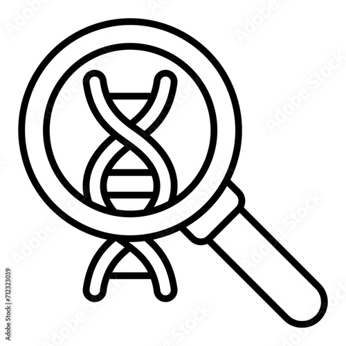   Dna line icon