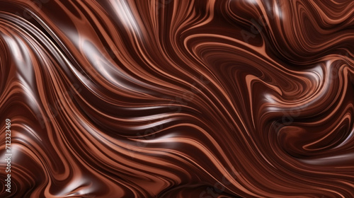 Texture of chocolate mixed with white cream. Elegant sweet background. Generative AI