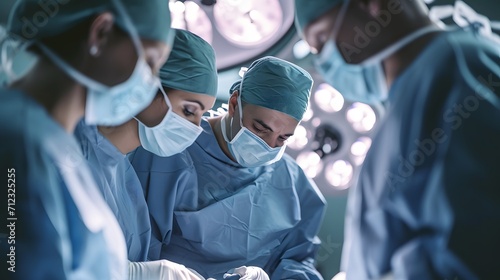 Surgeons in an operation