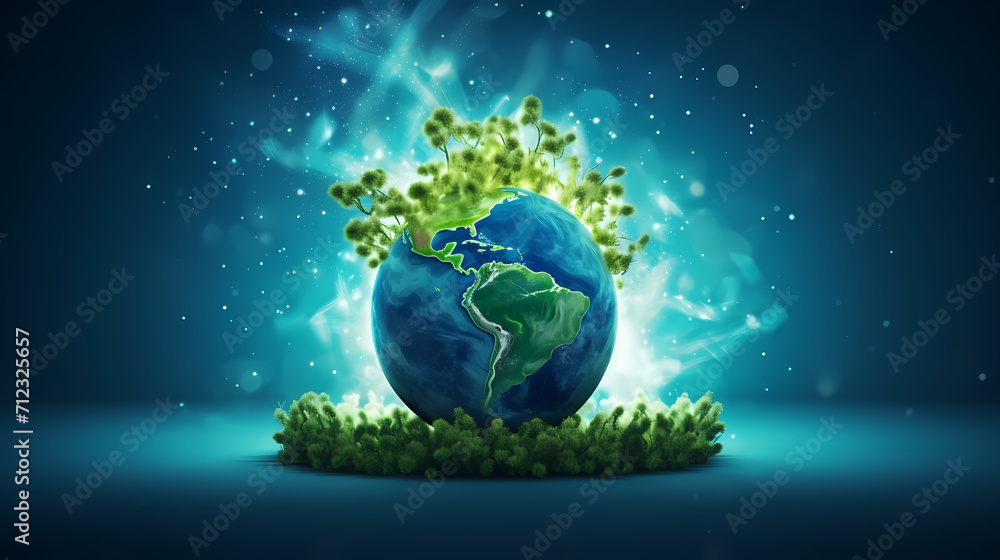 Fototapeta premium Environmental protection background, world environment day background, protect the environment