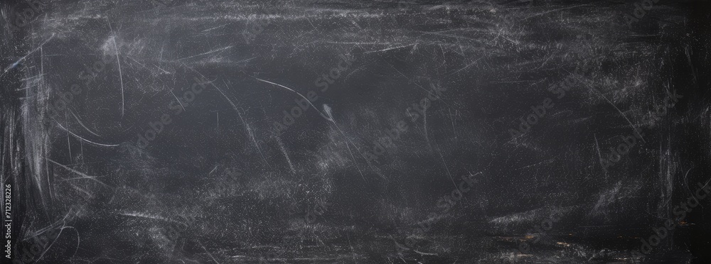 Blackboard background abstract texture of chalk rubbed out dark wall - obrazy, fototapety, plakaty 