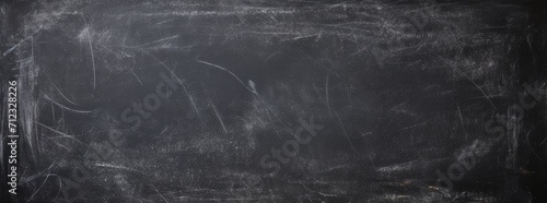 Blackboard background abstract texture of chalk rubbed out dark wall photo