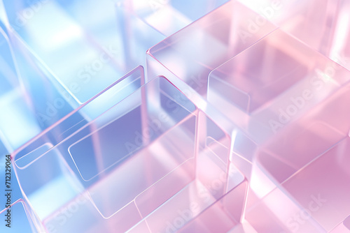 Abstract Modern Transparent Blue Frosted Glass Morphism Gradient Background