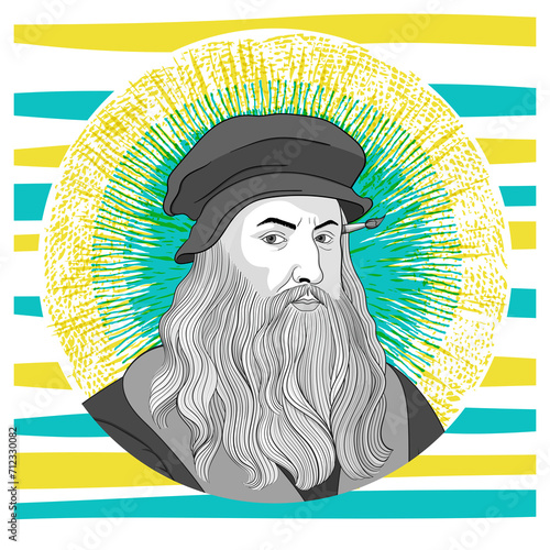 Leonardo da Vinci was an Italian polymath of the High Renaissance who is widely considered one of the most diversely talented individuals ever to have lived. (ID: 712330082)