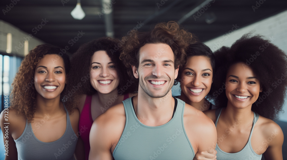 Young personal trainers team Young personal trainers team
